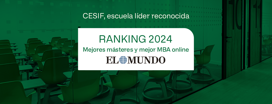 CESIF: REFERENTE DE FORMACIÓN ESPECIALIZADA SEGÚN RANKINGS DE "EL MUNDO" 2024